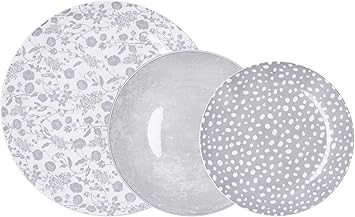 Service d'assiettes Bidasoa Aquilea Gris Céramique