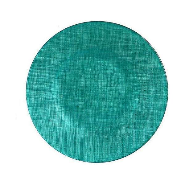 Lot d'assiettes plate bleu 21 cm