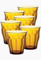 Set de 6 Verres Duralex Picardie Ambre 25 cL