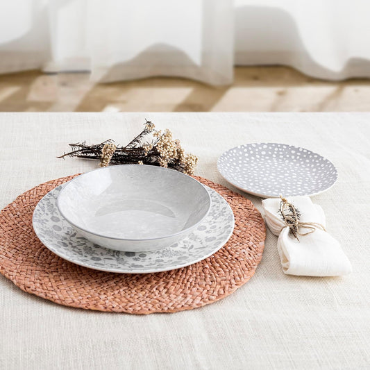 Service d'assiettes Bidasoa Aquilea Gris Céramique