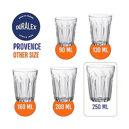 Set de 6 Verres Duralex Provence 25 cl