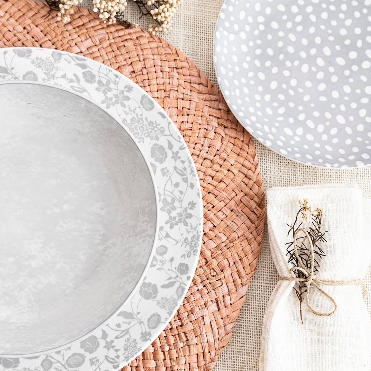 Service d'assiettes Bidasoa Aquilea Gris Céramique