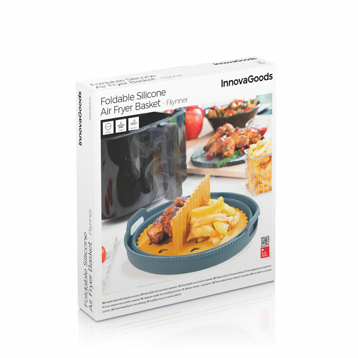 Panier pliable pour Air fryer 2 en 1 en silicone