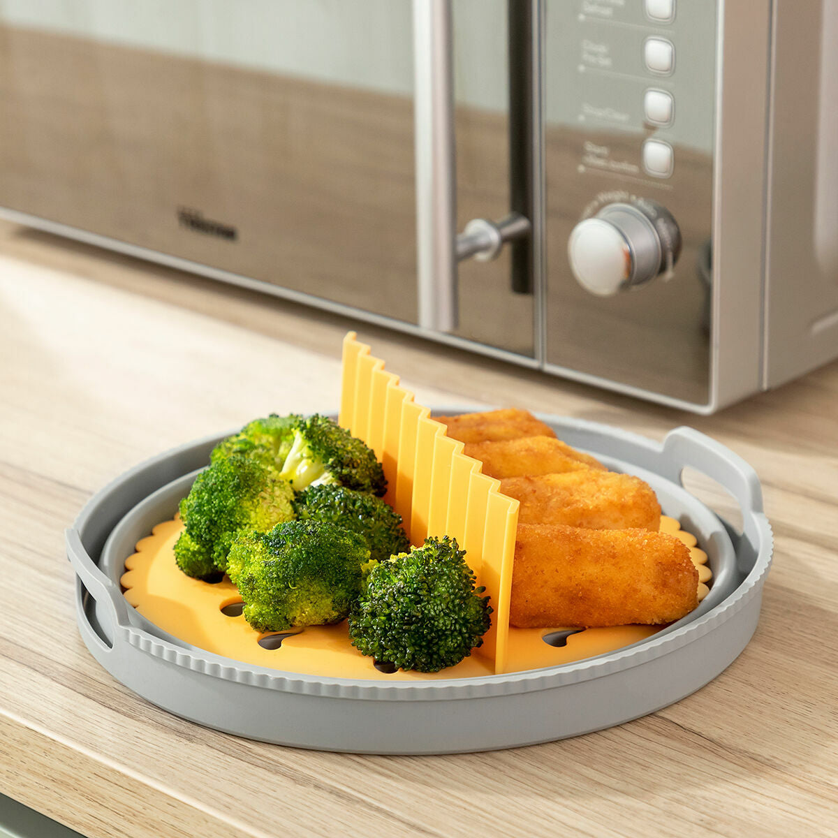 Panier pliable pour Air fryer 2 en 1 en silicone