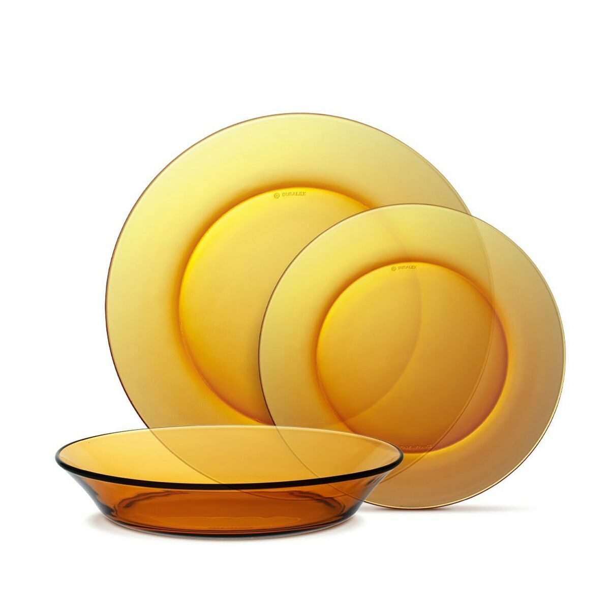 Lot de 2 Services 12 assiettes Duralex Lys Ambre