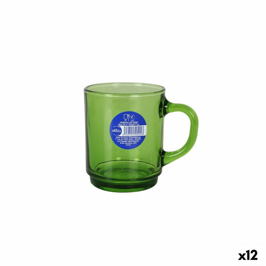 Lot 12 Tasses Duralex Versailles vert