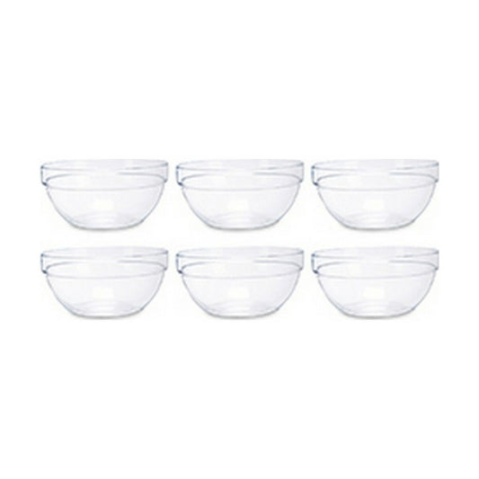 Lot de 6 Bols Transparent verre (250 ml)
