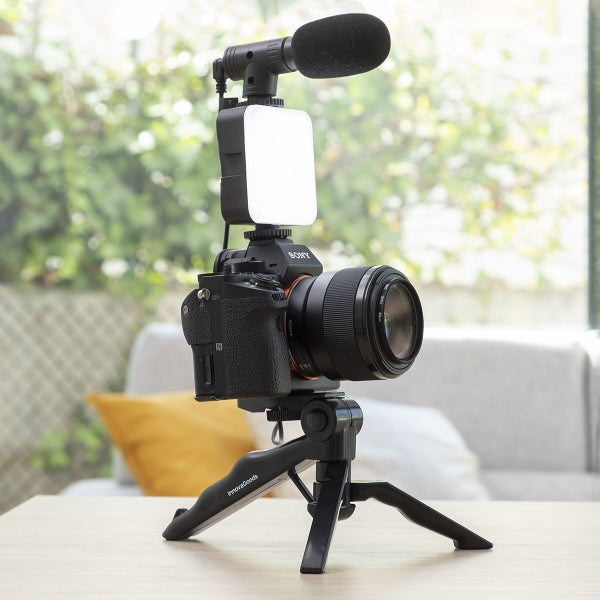 Kit Vlogging avec Lumière, Micro et Télécommande 6 Pièces